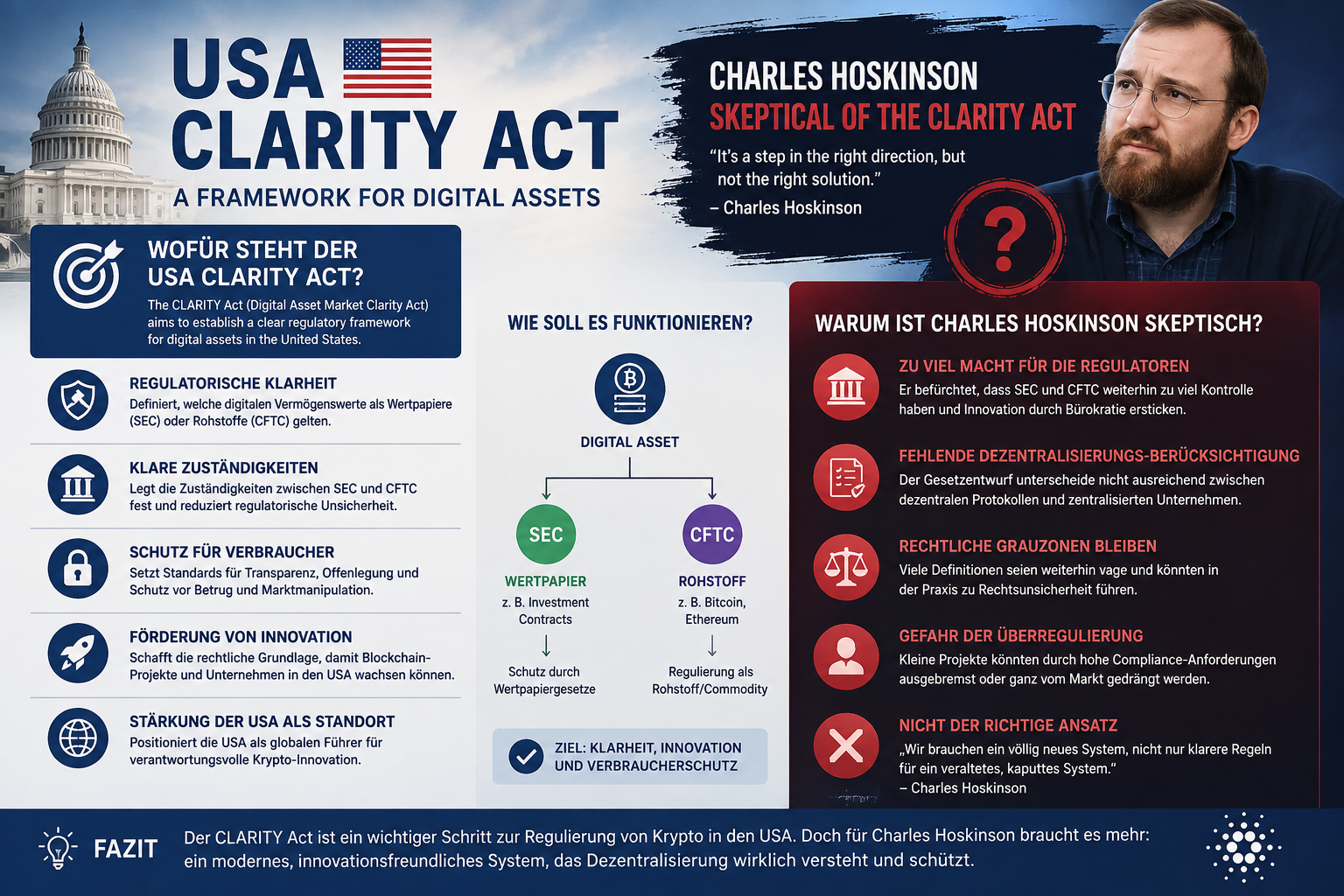 Clarity Act USA: Was bedeutet das für Cardano?