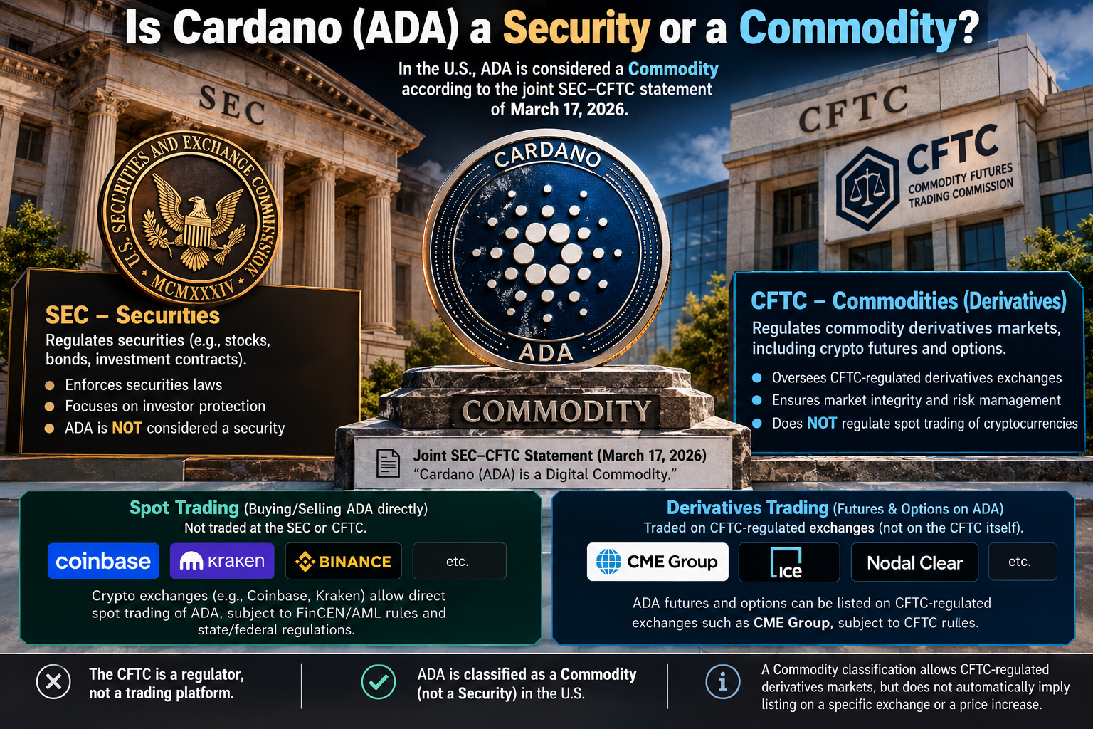 Is Cardano (ADA) a Security or a Commodity?