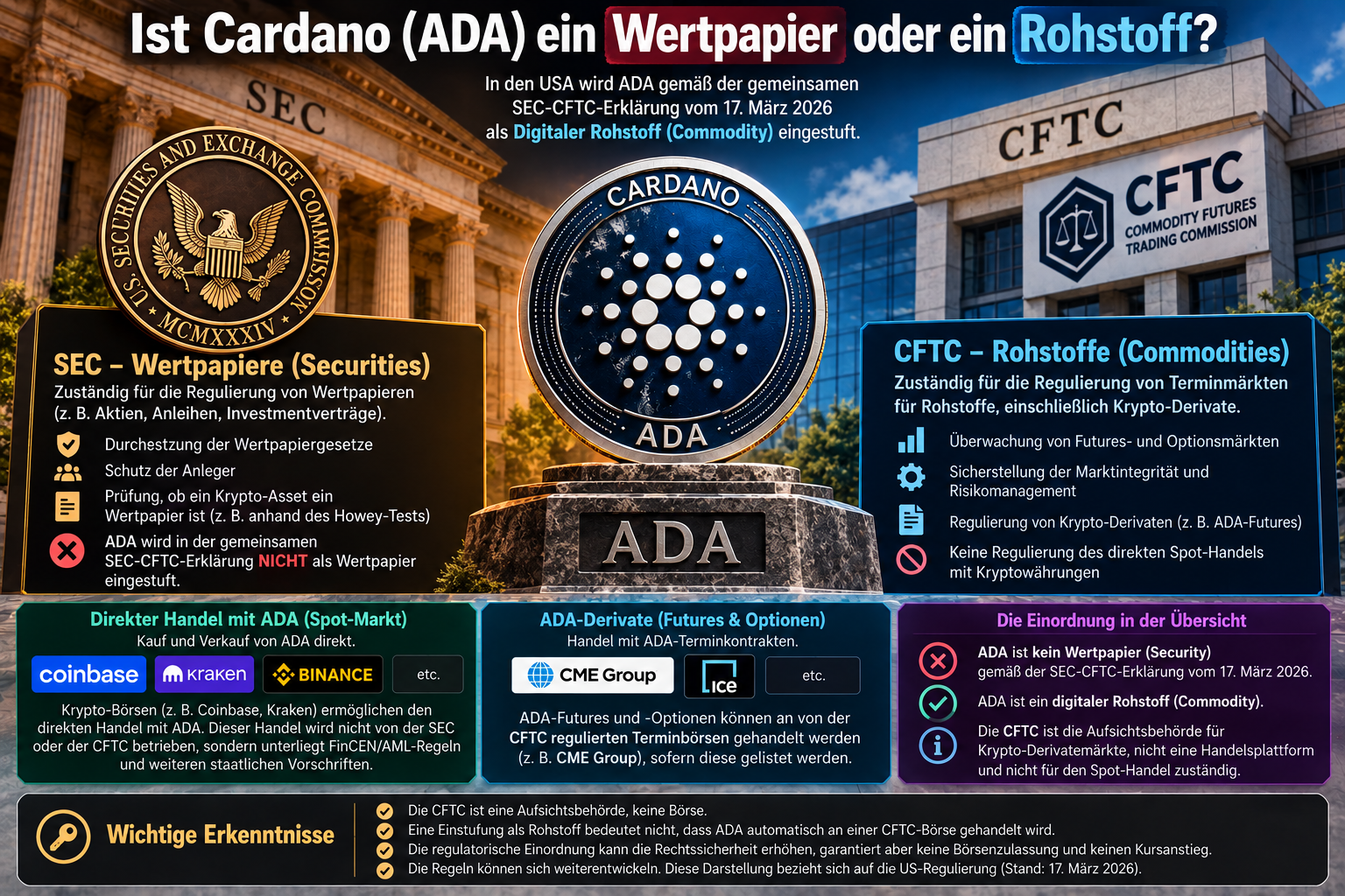 Ist Cardano (ADA) ein Wertpapier oder ein Rohstoff?