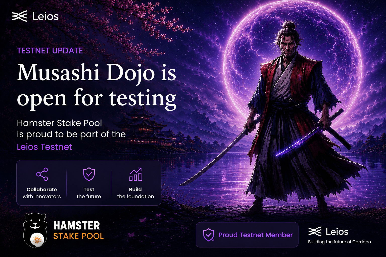 Musashi Dojo: Hamster Stake Pool testet Cardano Skalierung