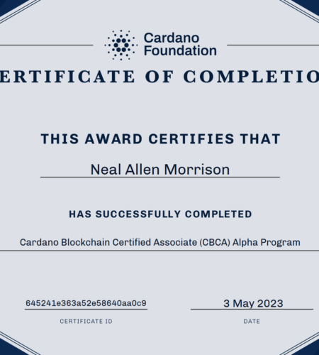 Cardano Blockchain Certified Associate